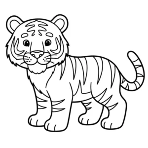 Desenhos de tigre para imprimir e colorir - educação infantil (página 1)